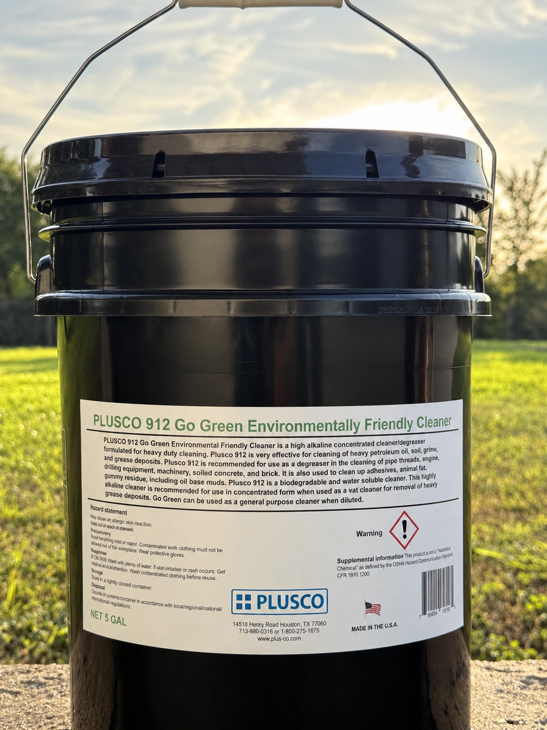 PLUSCO 912 Go Green cleaner pail