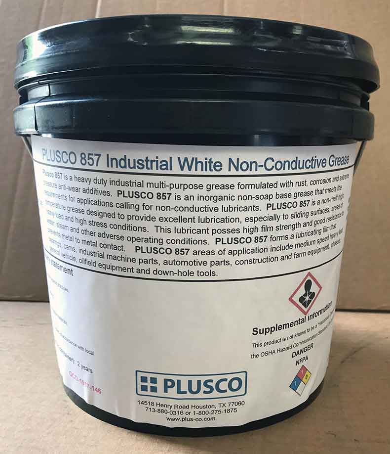 PLUSCO 857 Industrial White Non-Conductive Grease