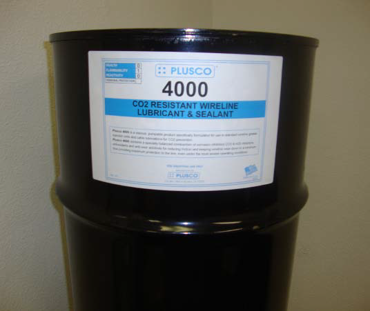 PLUSCO 4000 CO2 Resistant Wireline Lubricant and Sealant drum
