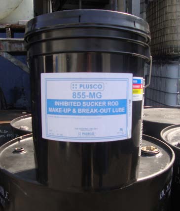PLUSCO 855-MG Inhibited Sucker Rod Make-Up and Break-Out Lube pail